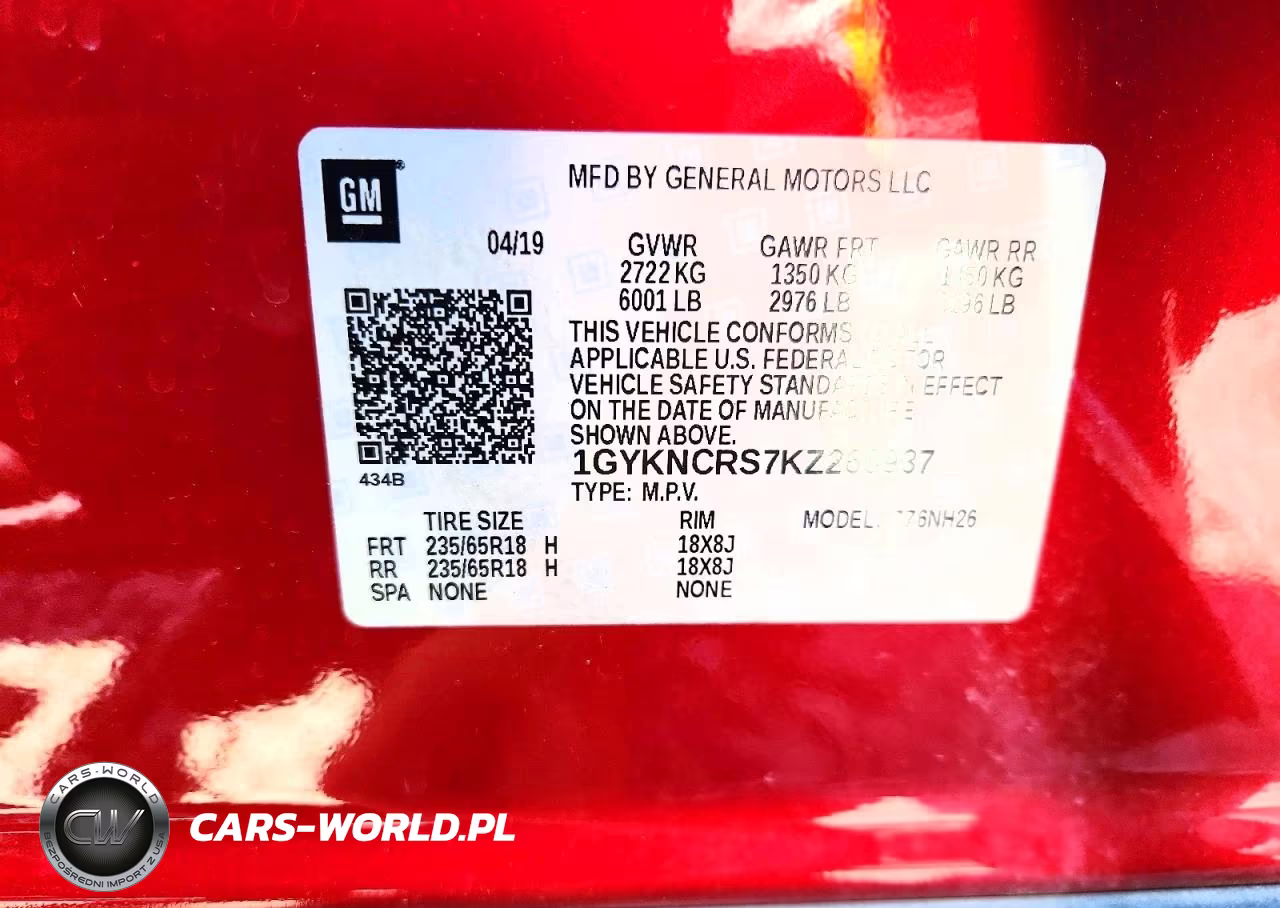 2019 Cadillac Xt5 Luxury VIN:1GYKNCRS7KZ260937 - 12