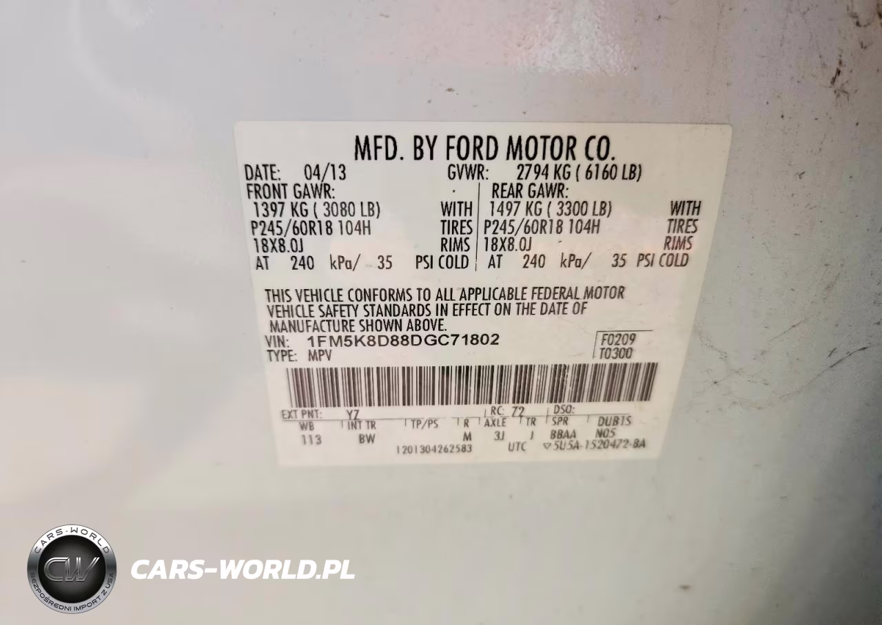 2013 Ford Explorer Xlt VIN:1FM5K8D88DGC71802 - 13