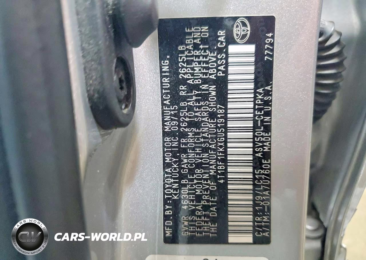 2016 Toyota Camry Xse VIN:4T1BF1FKXGU519187 - 12