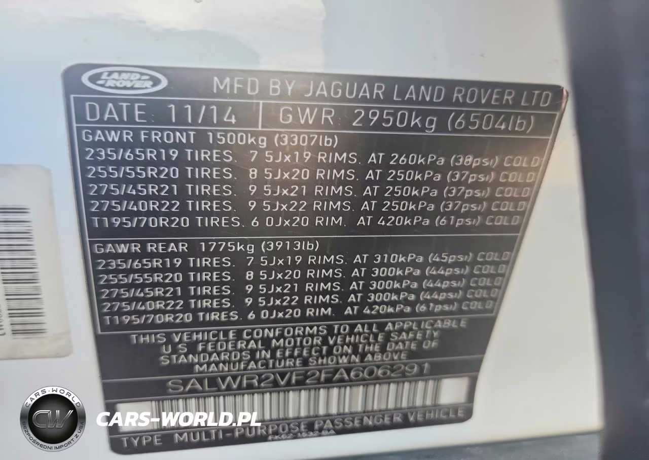 2015 Land Rover Range Rover Sport Hse VIN:SALWR2VF2FA606291 - 13