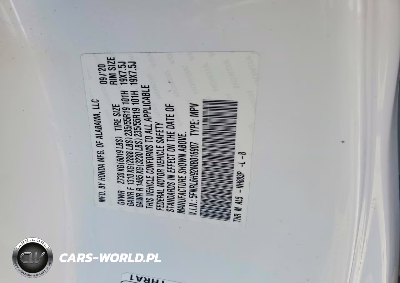 2021 Honda Odyssey Elite VIN:5FNRL6H92MB016907 - 12