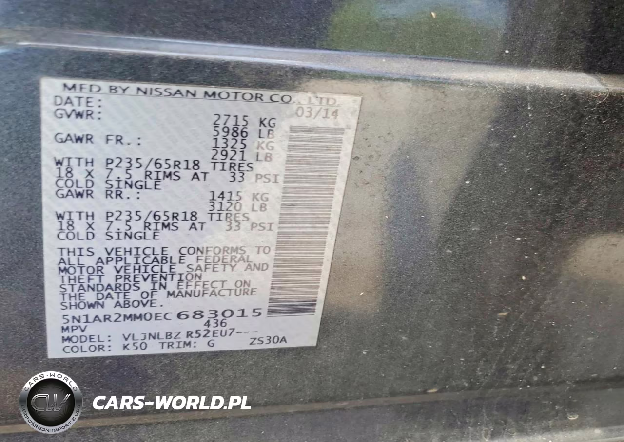 2014 Nissan Pathfinder S VIN:5N1AR2MM0EC683015 - 13