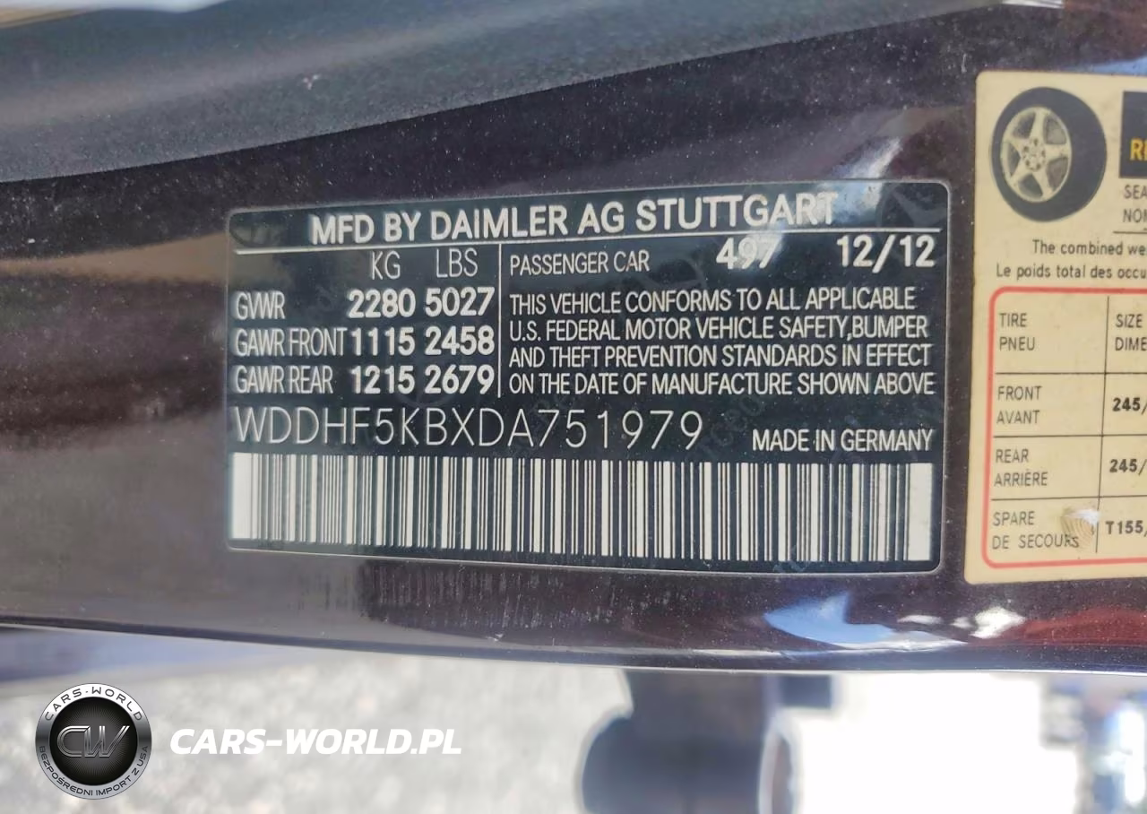 2013 Mercedes-Benz E 350 VIN:WDDHF5KBXDA751979 - 12