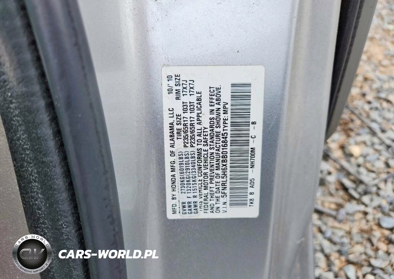 2011 Honda Odyssey Exl VIN:5FNRL5H6XBB016845 - 12
