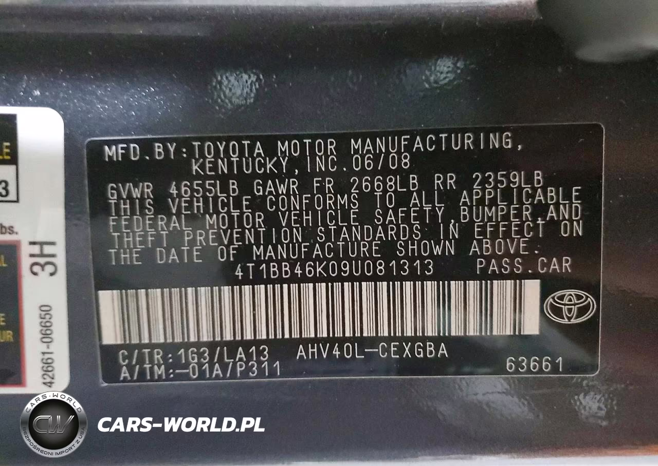 2009 Toyota Camry Hybrid VIN:4T1BB46K09U081313 - 12