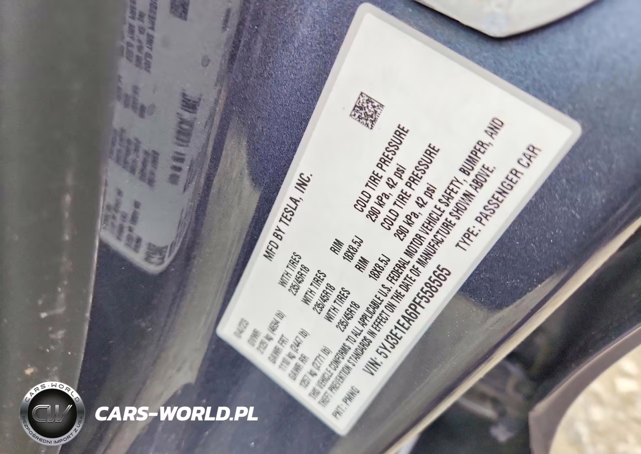 2023 Tesla Model 3 VIN:5YJ3E1EA6PF558565 - 12