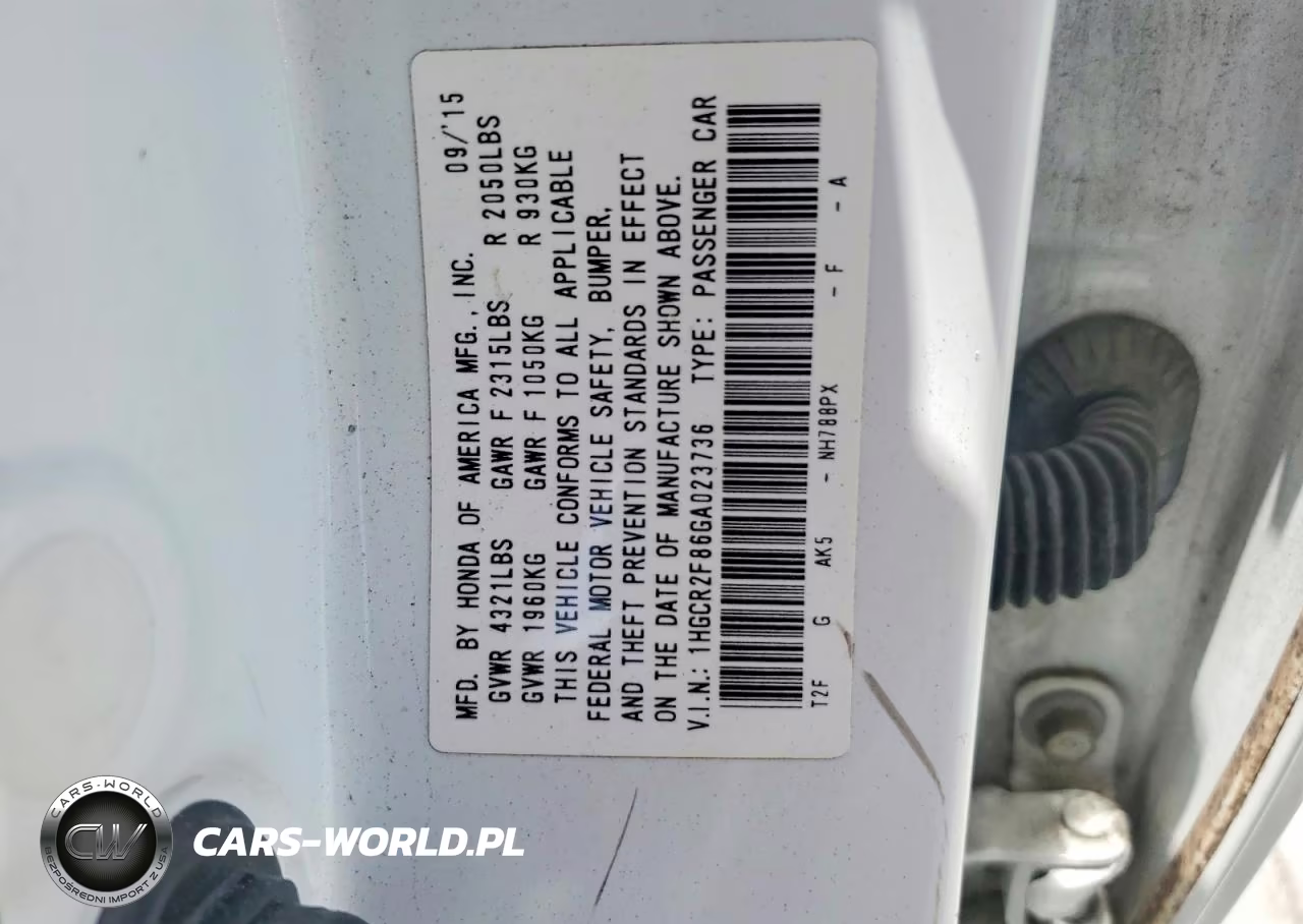 2016 Honda Accord Exl VIN:1HGCR2F86GA023736 - 12