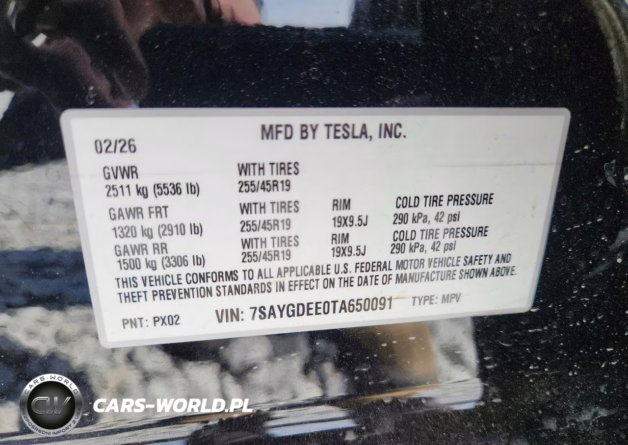 2026 Tesla Model Y VIN:7SAYGDEE0TA650091 - 12