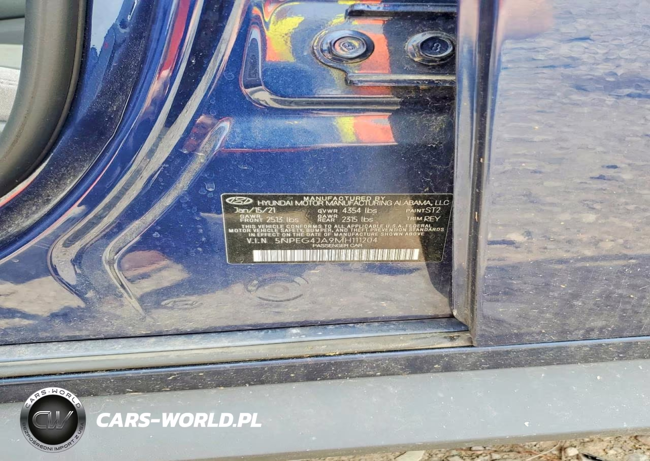 2021 Hyundai Sonata Se VIN:5NPEG4JA9MH111204 - 12