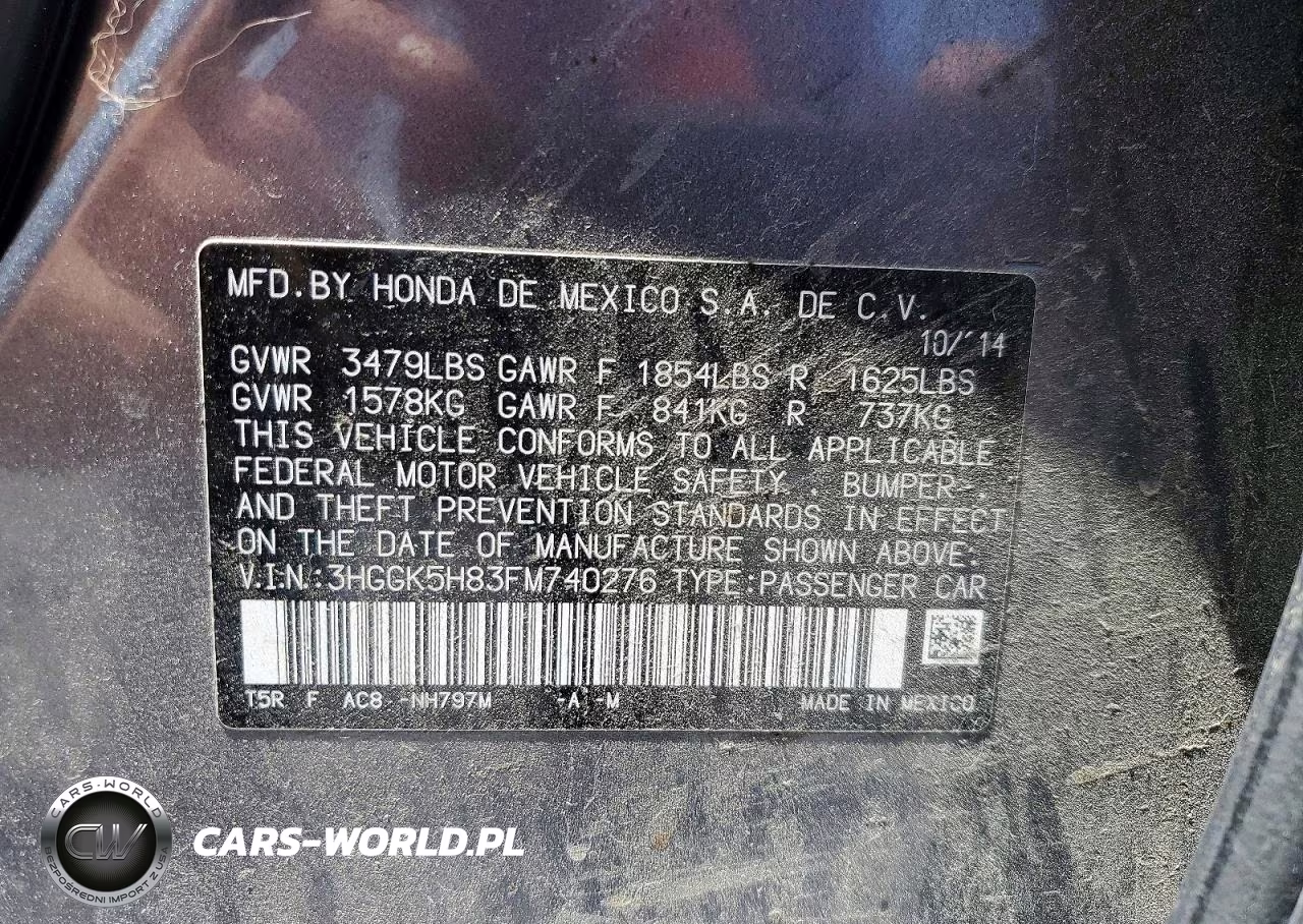 2015 Honda Fit Ex VIN:3HGGK5H83FM740276 - 12