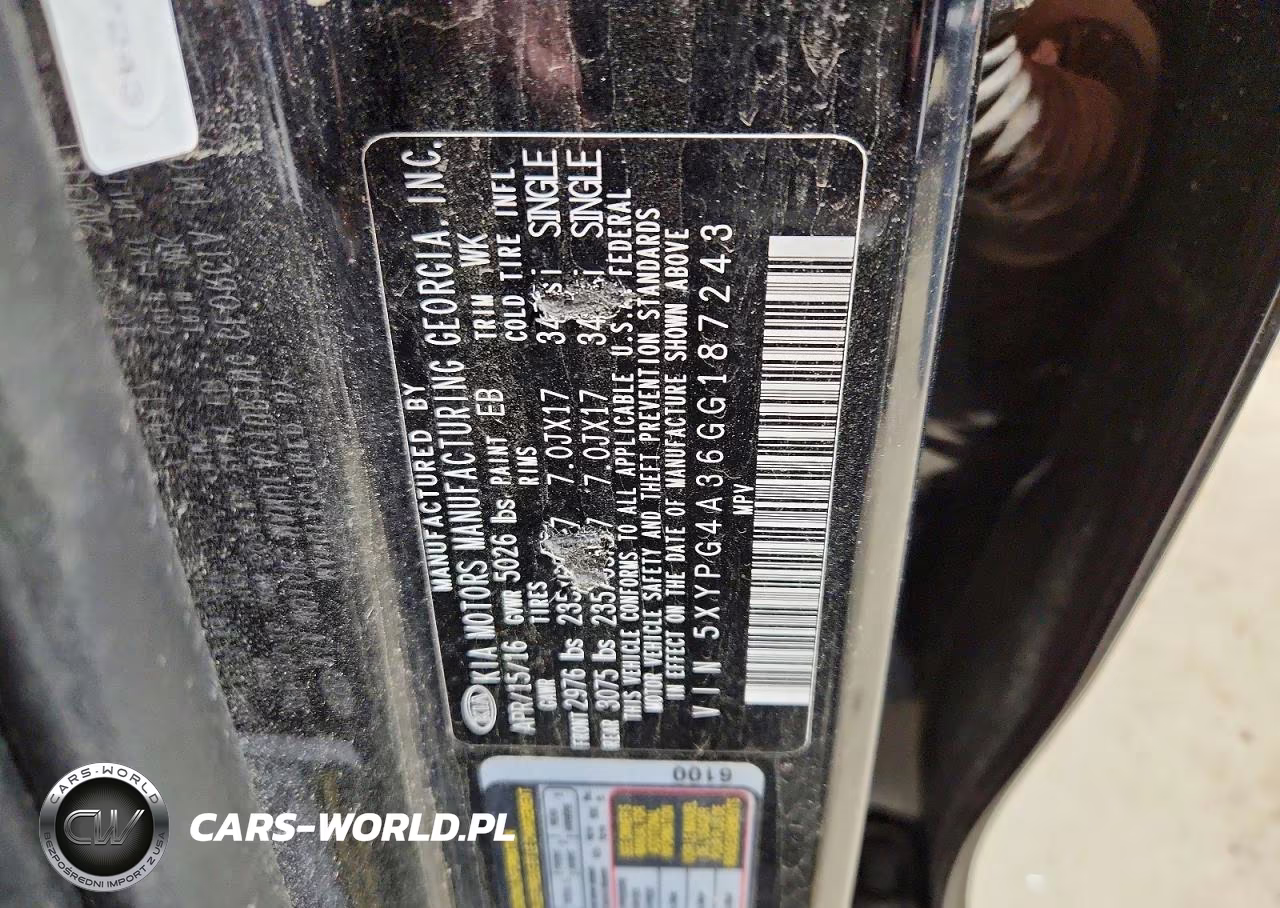 2016 Kia Sorento L VIN:5XYPG4A36GG187243 - 13