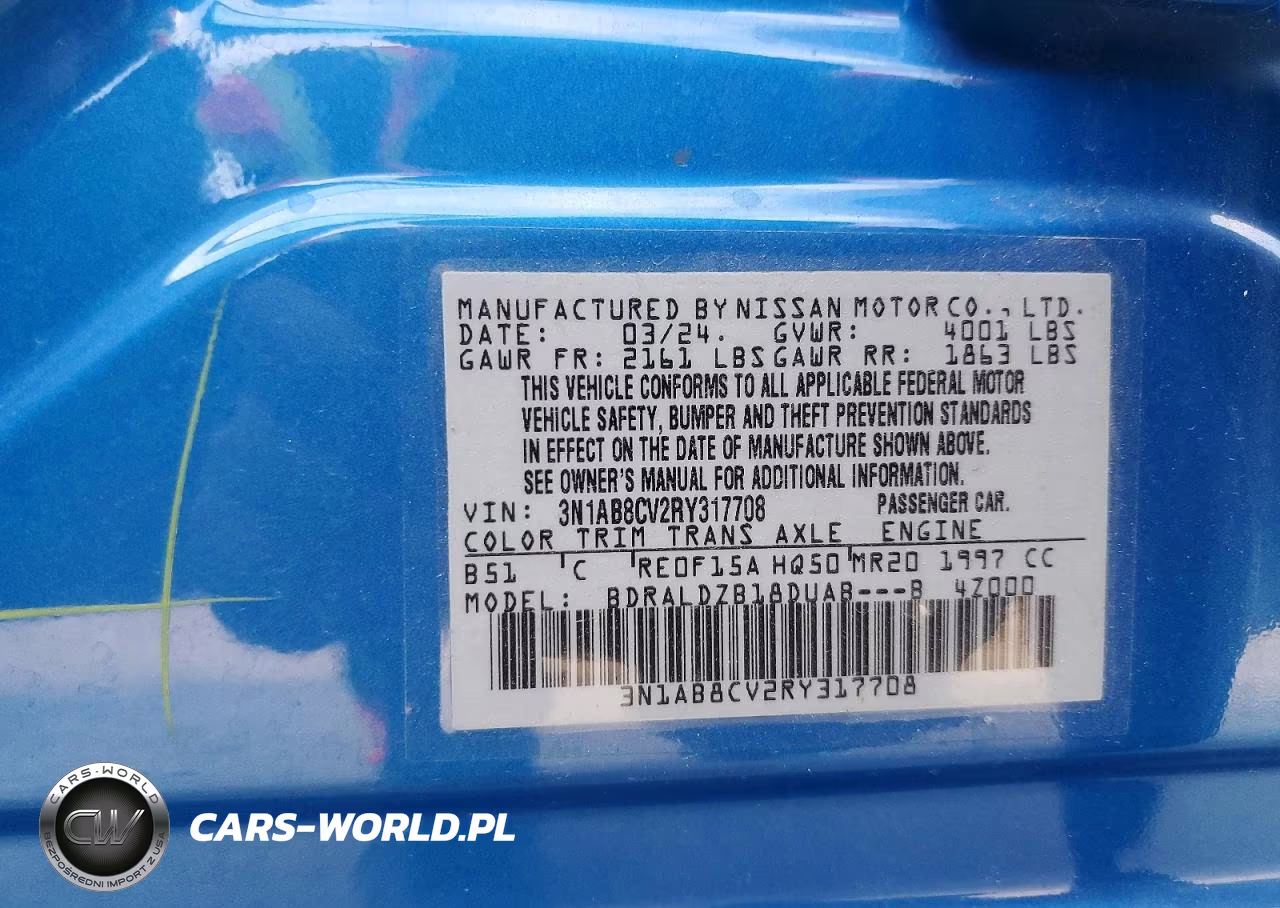 2024 Nissan Sentra Sv VIN:3N1AB8CV2RY317708 - 12