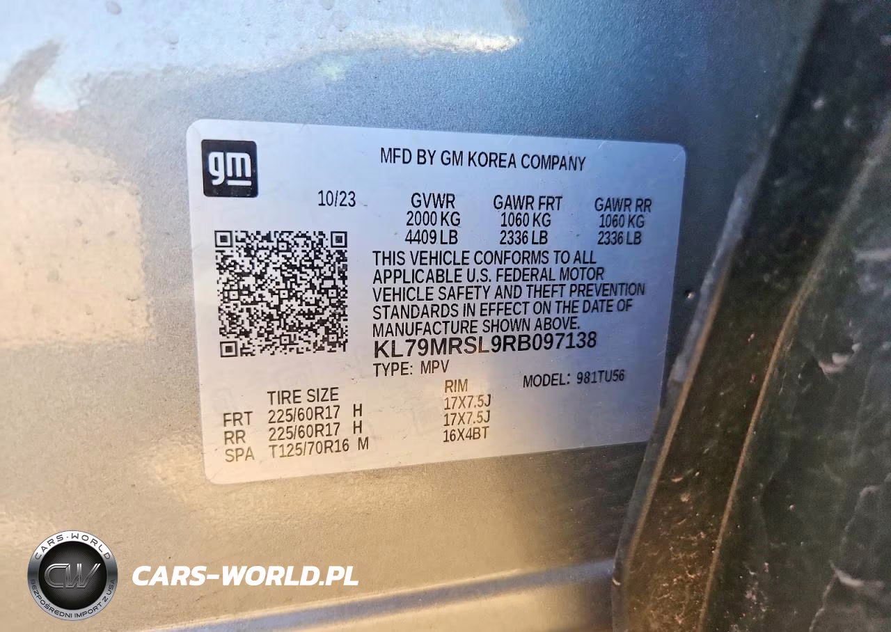 2024 Chevrolet Trailblazer Lt VIN:KL79MRSL9RB097138 - 12