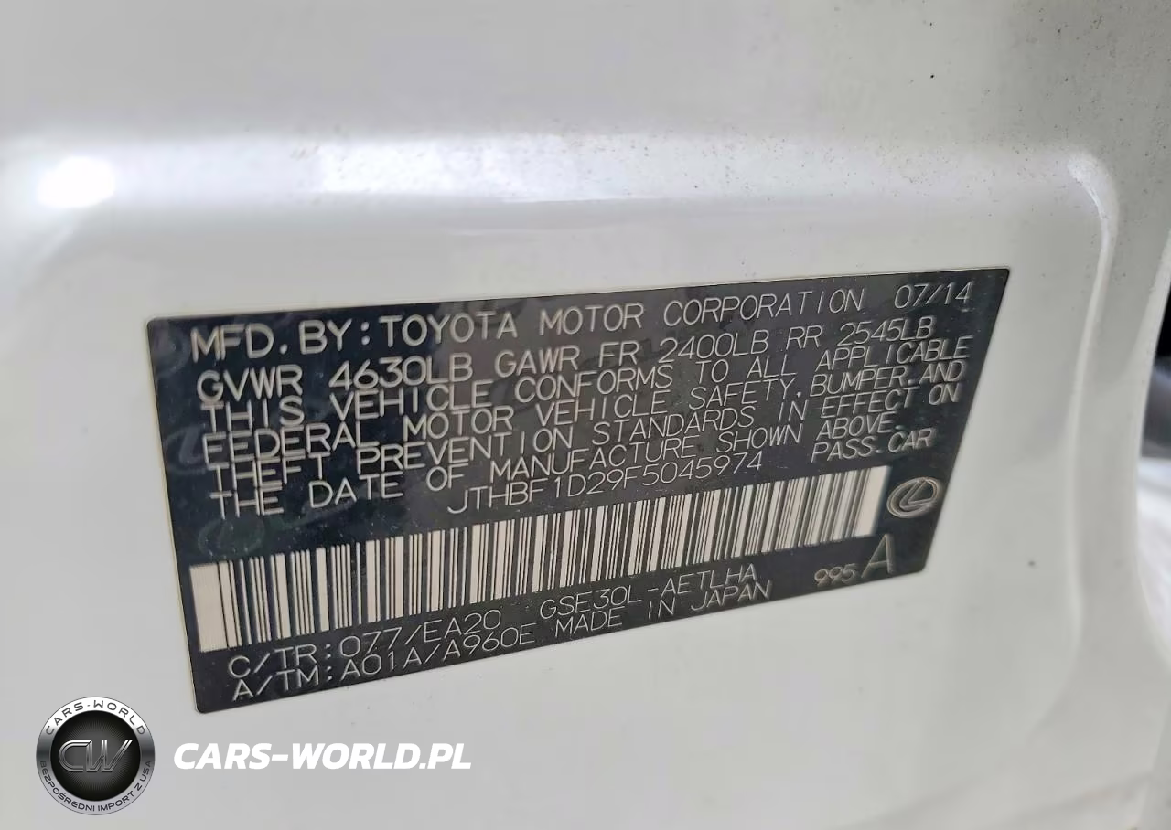 2015 Lexus Is 250 VIN:JTHBF1D29F5045974 - 13