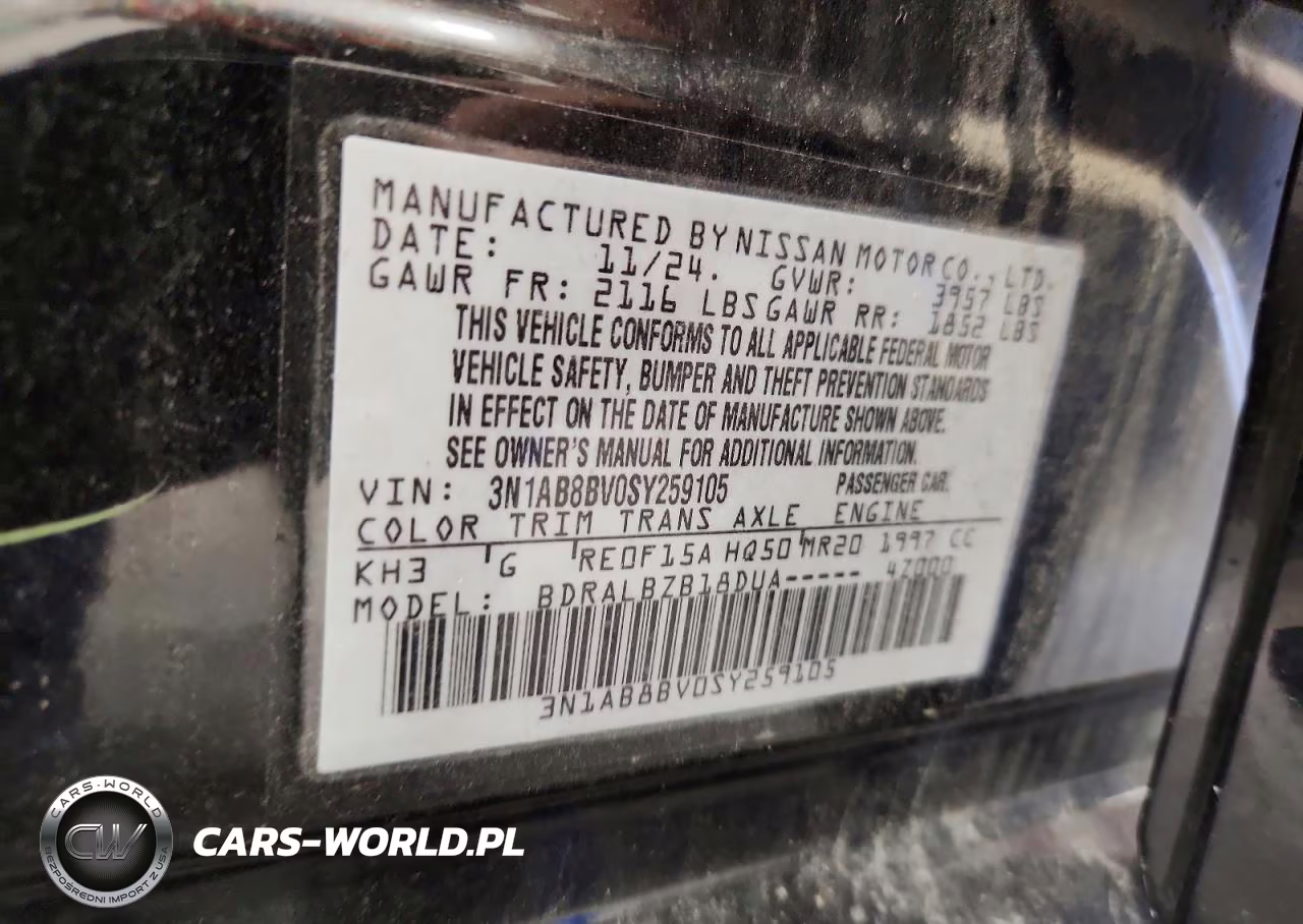 2025 Nissan Sentra S VIN:3N1AB8BV0SY259105 - 12