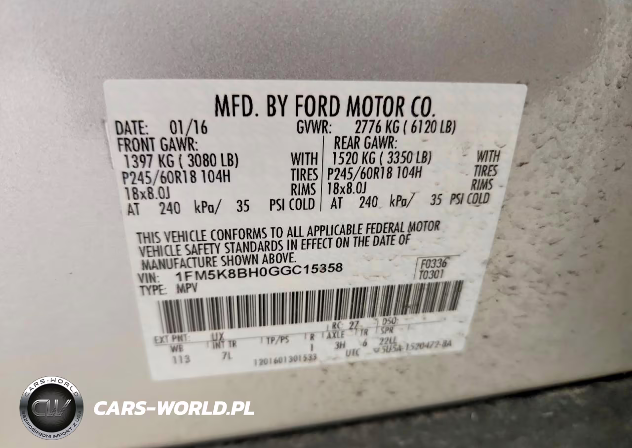2016 Ford Explorer Base VIN:1FM5K8BH0GGC15358 - 13
