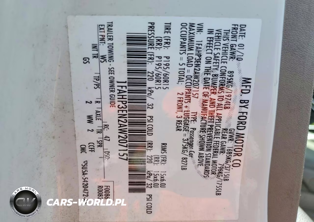 2010 Ford Focus S VIN:1FAHP3EN2AW207157 - 13