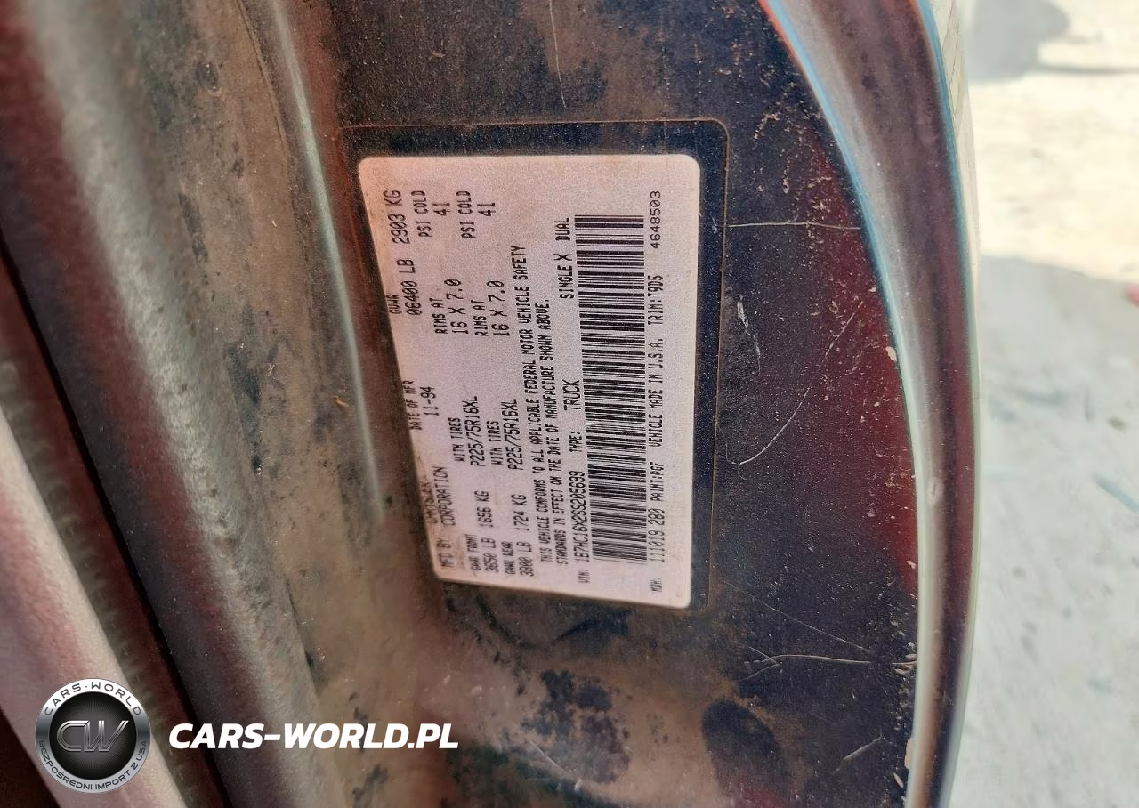 1995 Dodge Ram 1500 VIN:1B7HC16X2SS205699 - 12