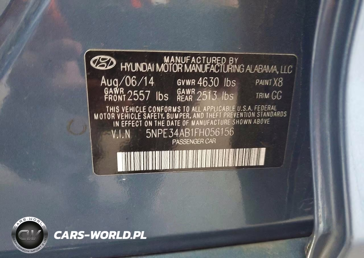 2015 Hyundai Sonata Sport 2.0T VIN:5NPE34AB1FH056156 - 12