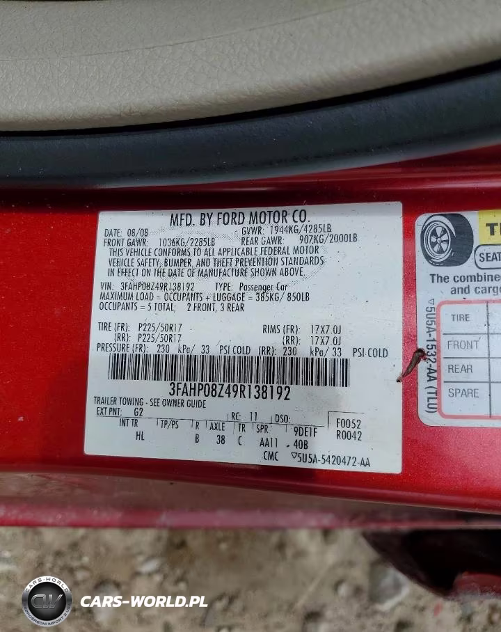 2009 Ford Fusion Sel VIN:3FAHP08Z49R138192 - 13