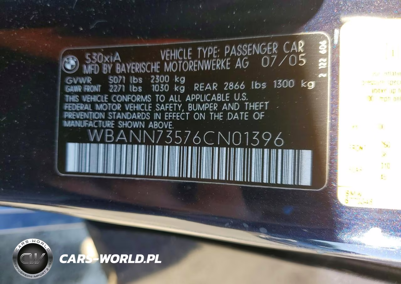 2006 BMW 530 Xit VIN:WBANN73576CN01396 - 12