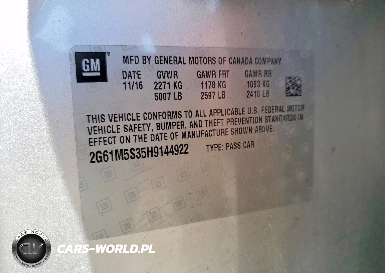 2017 Cadillac Xts Luxury VIN:2G61M5S35H9144922 - 12