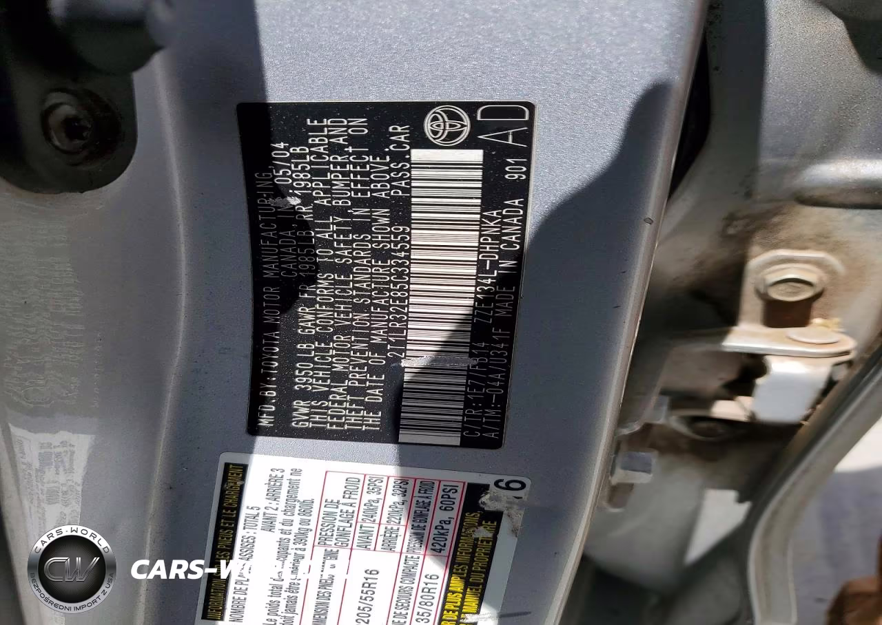 2005 Toyota Matrix Xr VIN:2T1LR32E85C334559 - 12