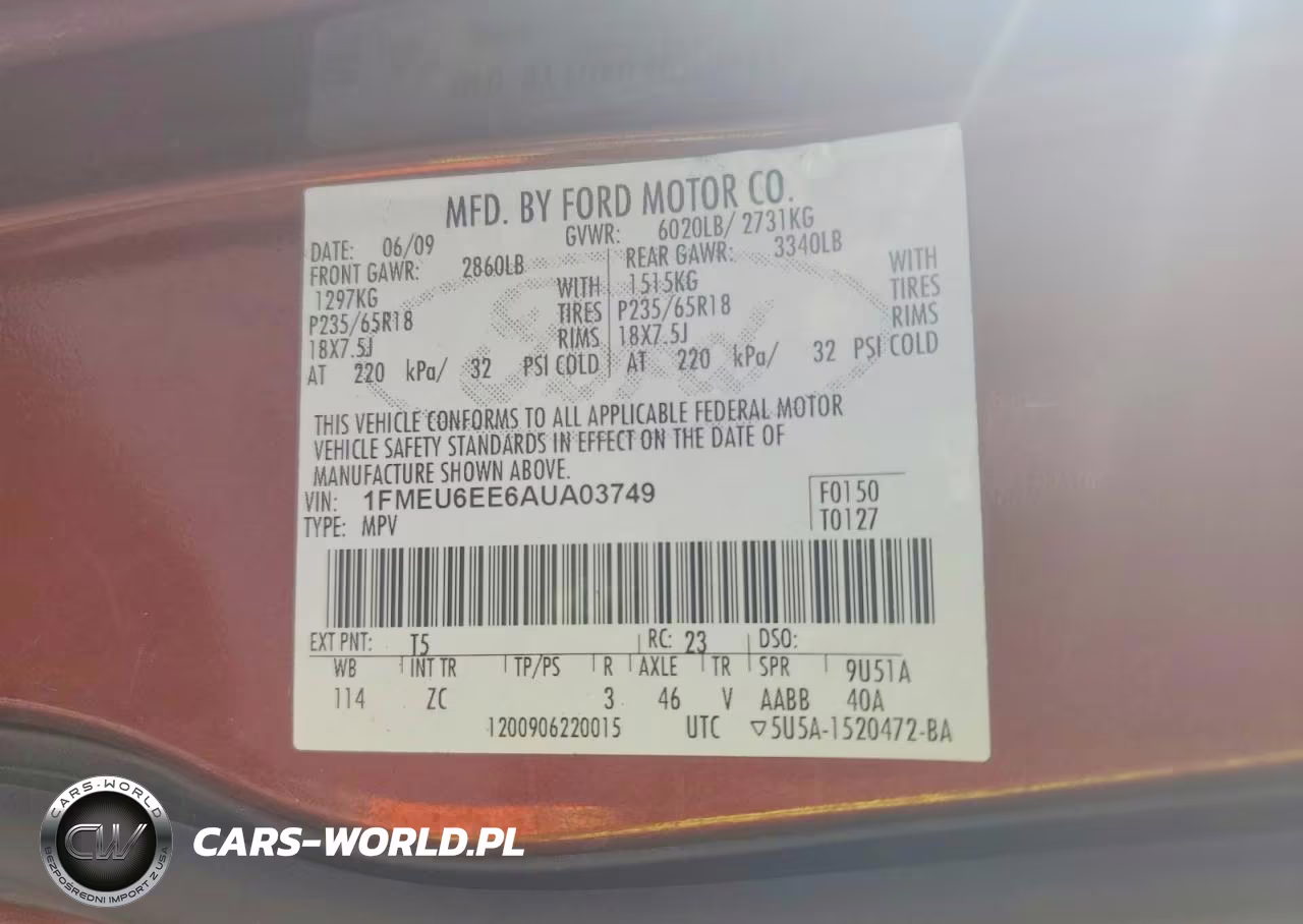 2010 Ford Explorer Eddie Bauer VIN:1FMEU6EE6AUA03749 - 14