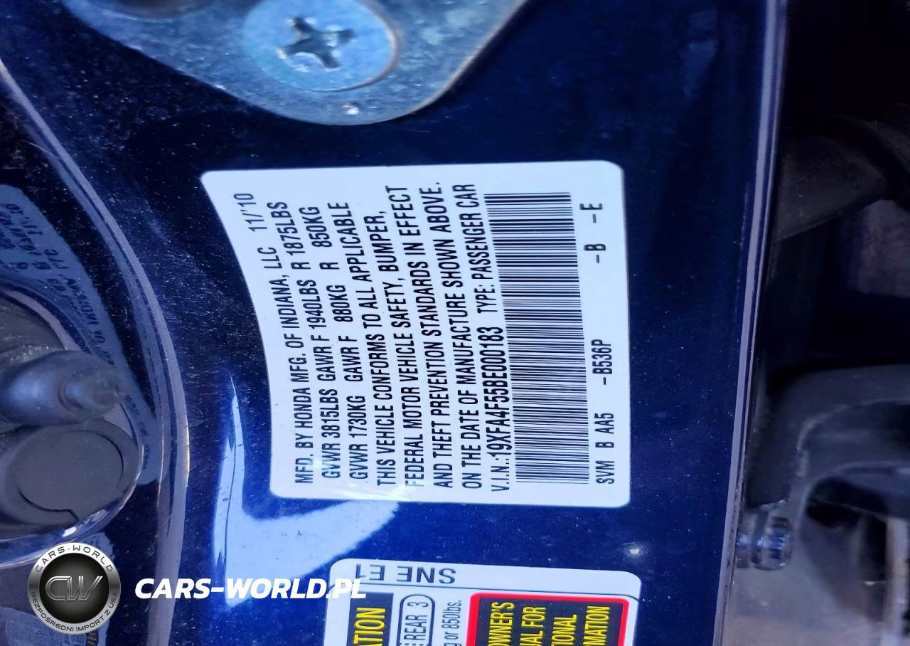 2011 Honda Civic Gx VIN:19XFA4F55BE000183 - 12