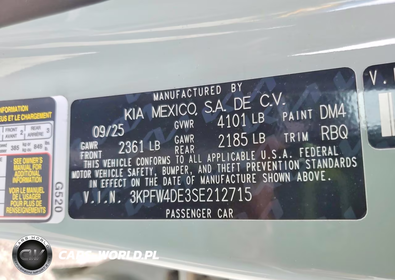 2025 Kia K4 Gt Line VIN:3KPFW4DE3SE212715 - 12