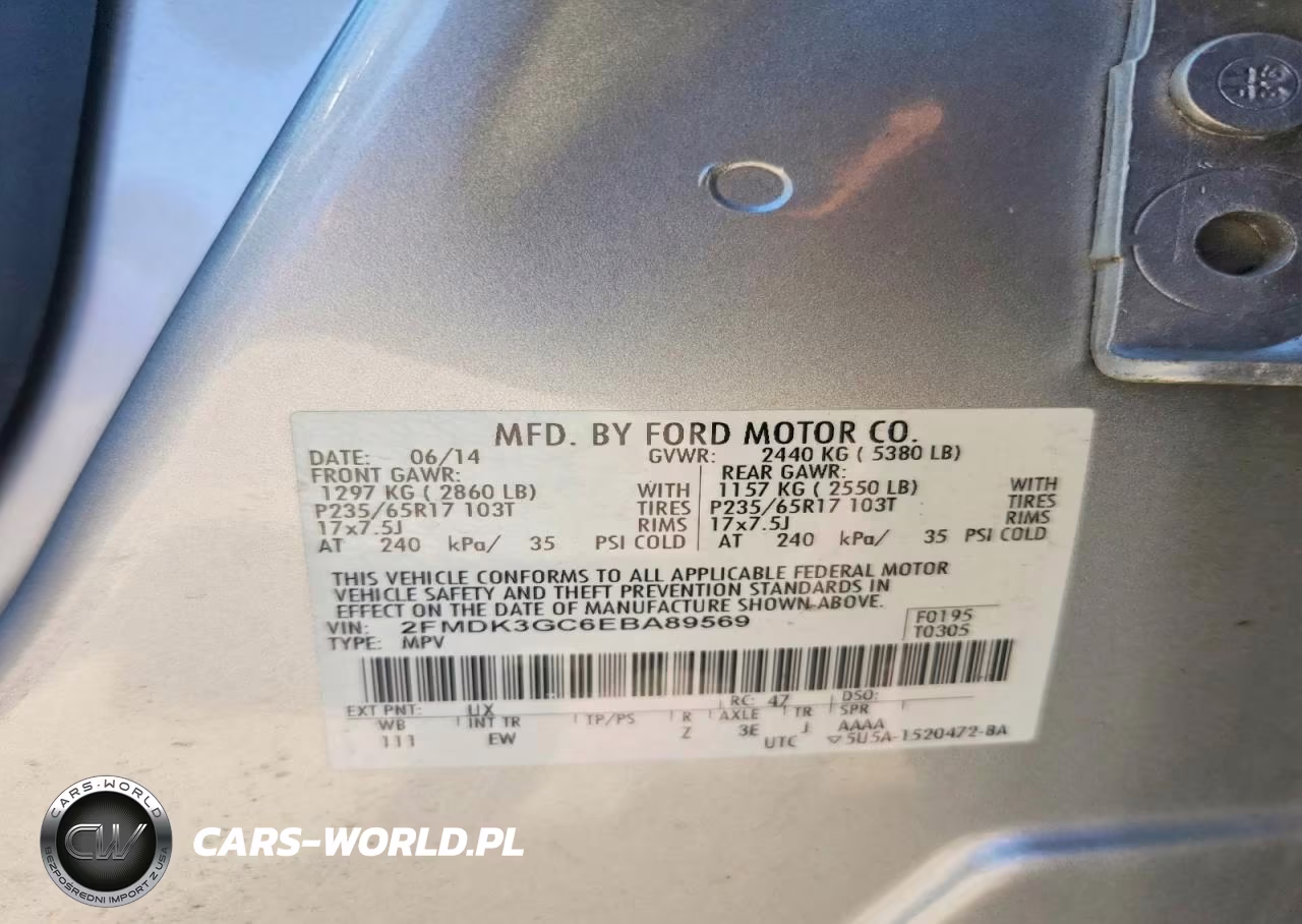 2014 Ford Edge Se VIN:2FMDK3GC6EBA89569 - 13