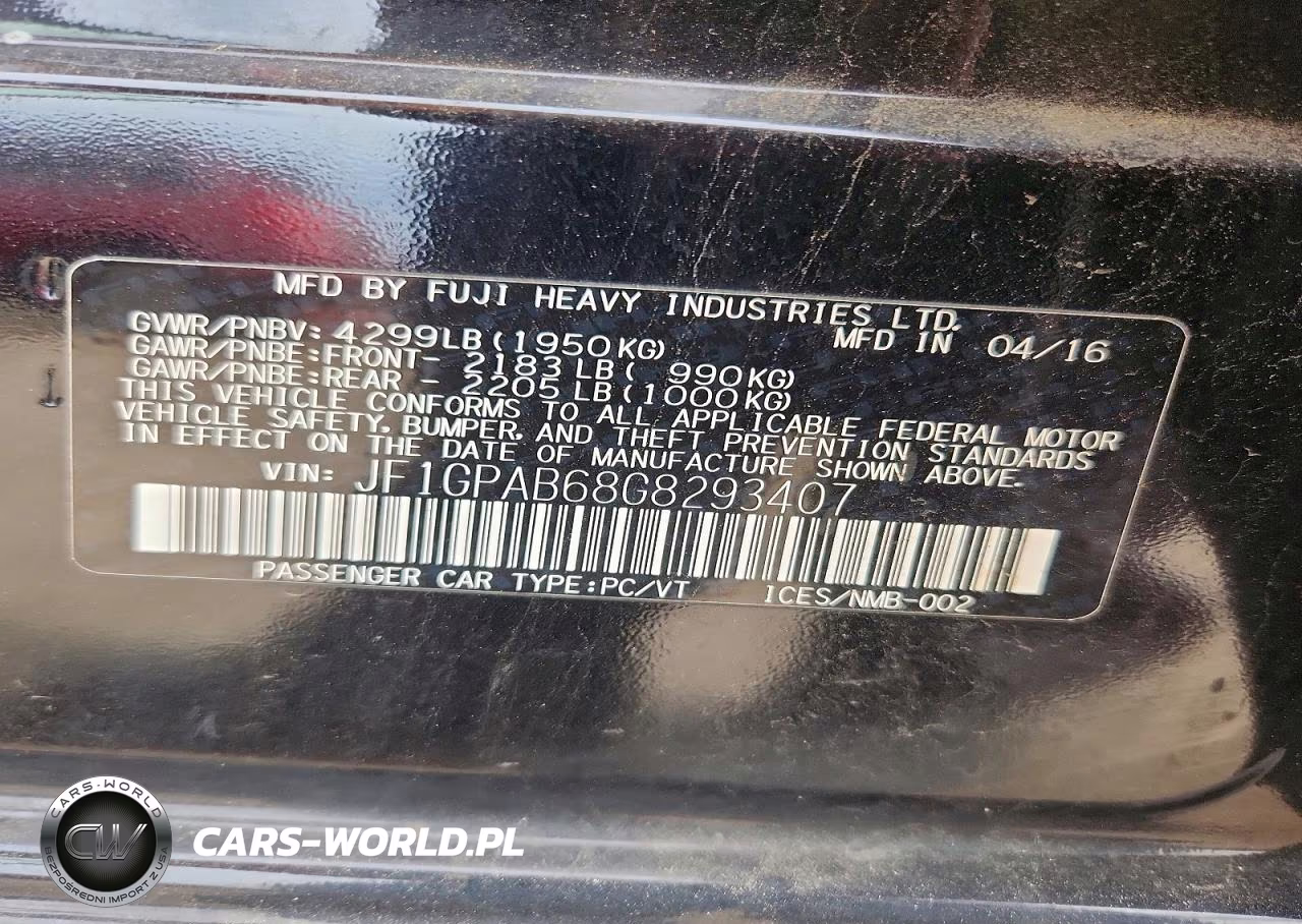 2016 Subaru Impreza Premium VIN:JF1GPAB68G8293407 - 14