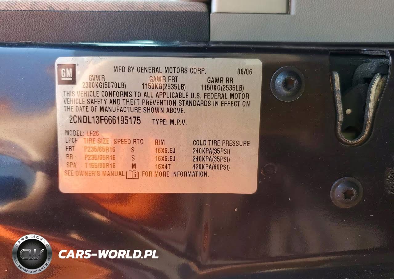 2006 Chevrolet Equinox Ls VIN:2CNDL13F666195175 - 14