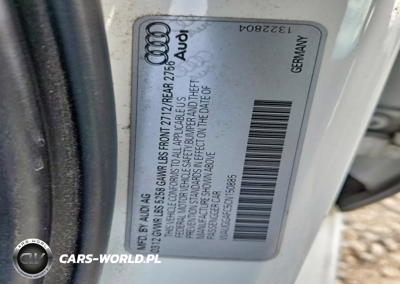 2012 Audi A6 Premium Plus VIN:WAUGGAFC5CN150885 - 12