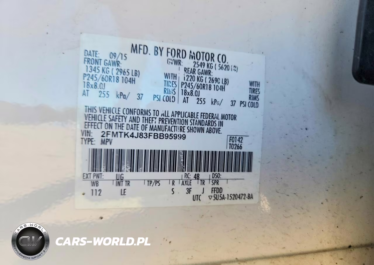 2015 Ford Edge Sel VIN:2FMTK4J83FBB95999 - 13