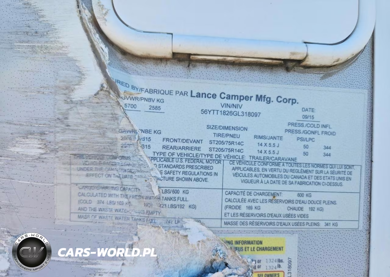 2016 Lance Camper VIN:56YTT1826GL318097 - 10