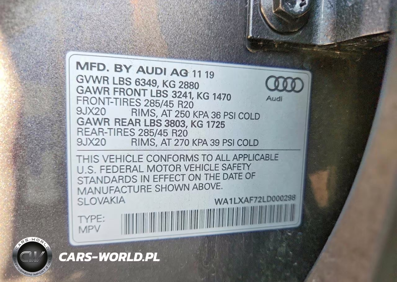 2020 Audi Q7 Premium Plus VIN:WA1LXAF72LD000298 - 13