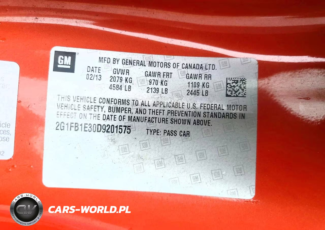 2013 Chevrolet Camaro Lt VIN:2G1FB1E30D9201575 - 12