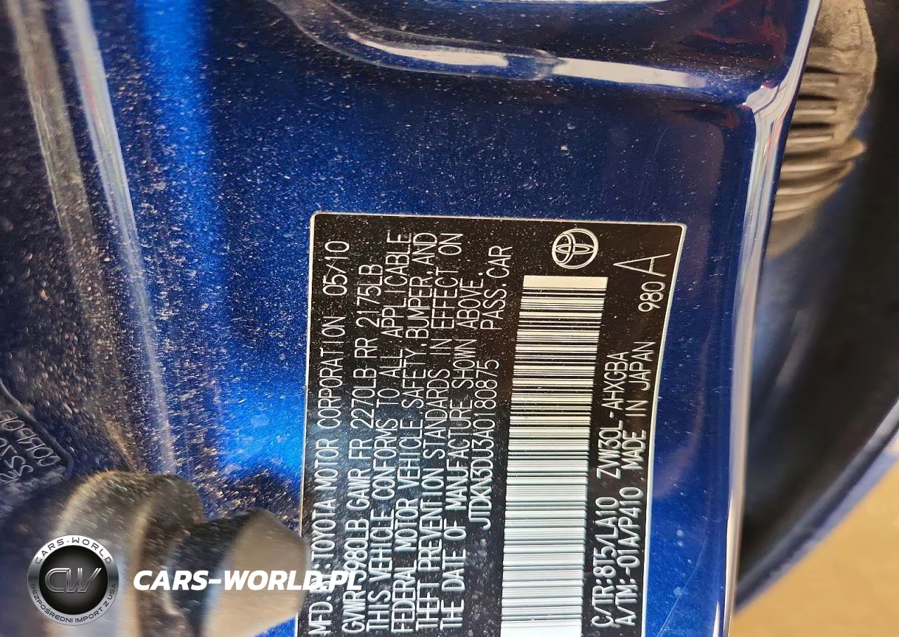 2010 Toyota Prius Iv VIN:JTDKN3DU3A0180875 - 13
