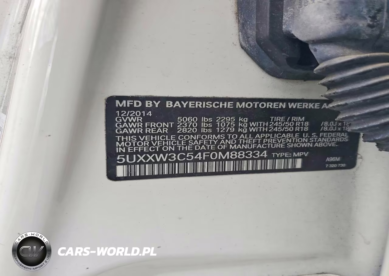 2015 BMW X4 xDrive28I VIN:5UXXW3C54F0M88334 - 13