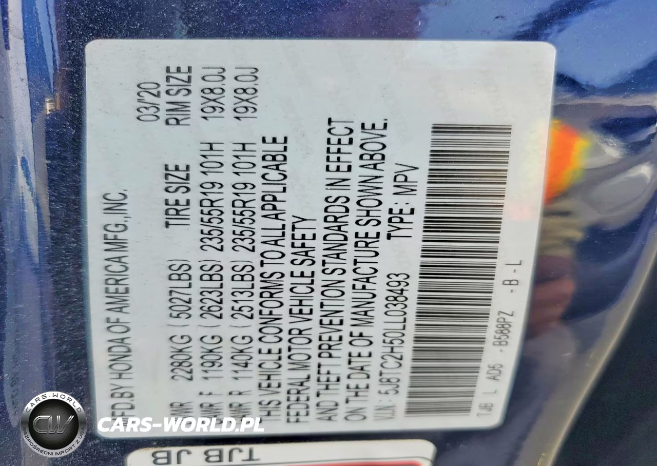 2020 Acura Rdx Technology VIN:5J8TC2H50LL038493 - 14