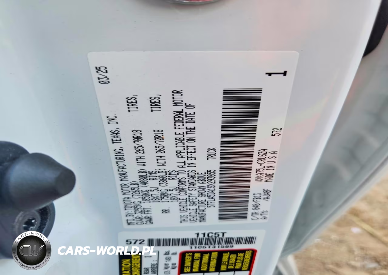 2025 Toyota Tundra Sr5 VIN:5TFLA5DA1SX293055 - 12