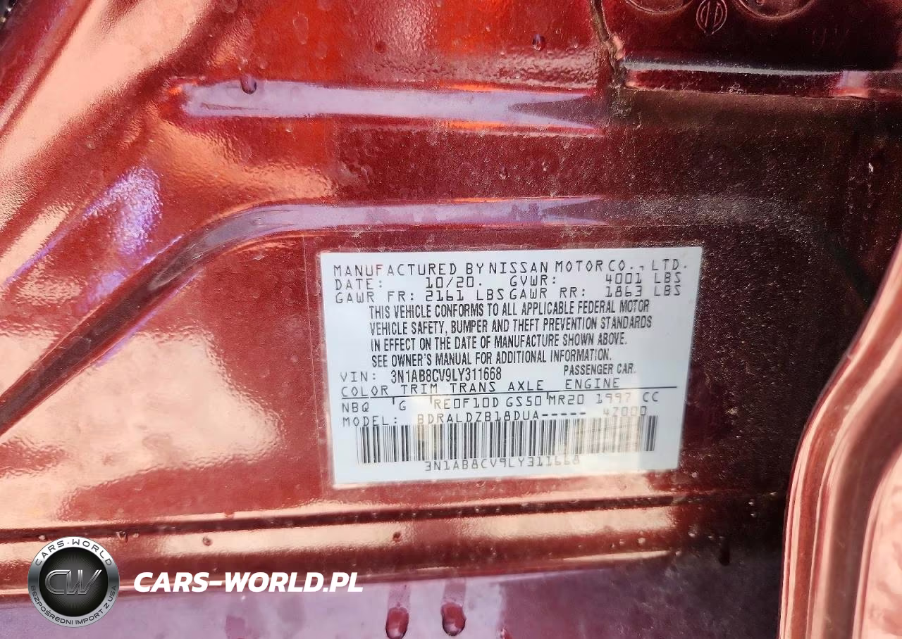 2020 Nissan Sentra Sv VIN:3N1AB8CV9LY311668 - 12