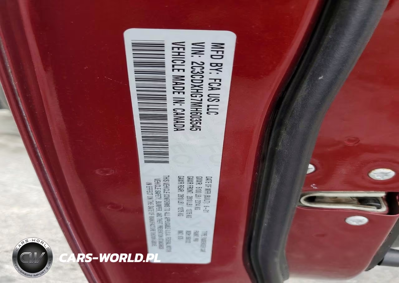 2021 Dodge Charger Gt VIN:2C3CDXHG7MH603545 - 12