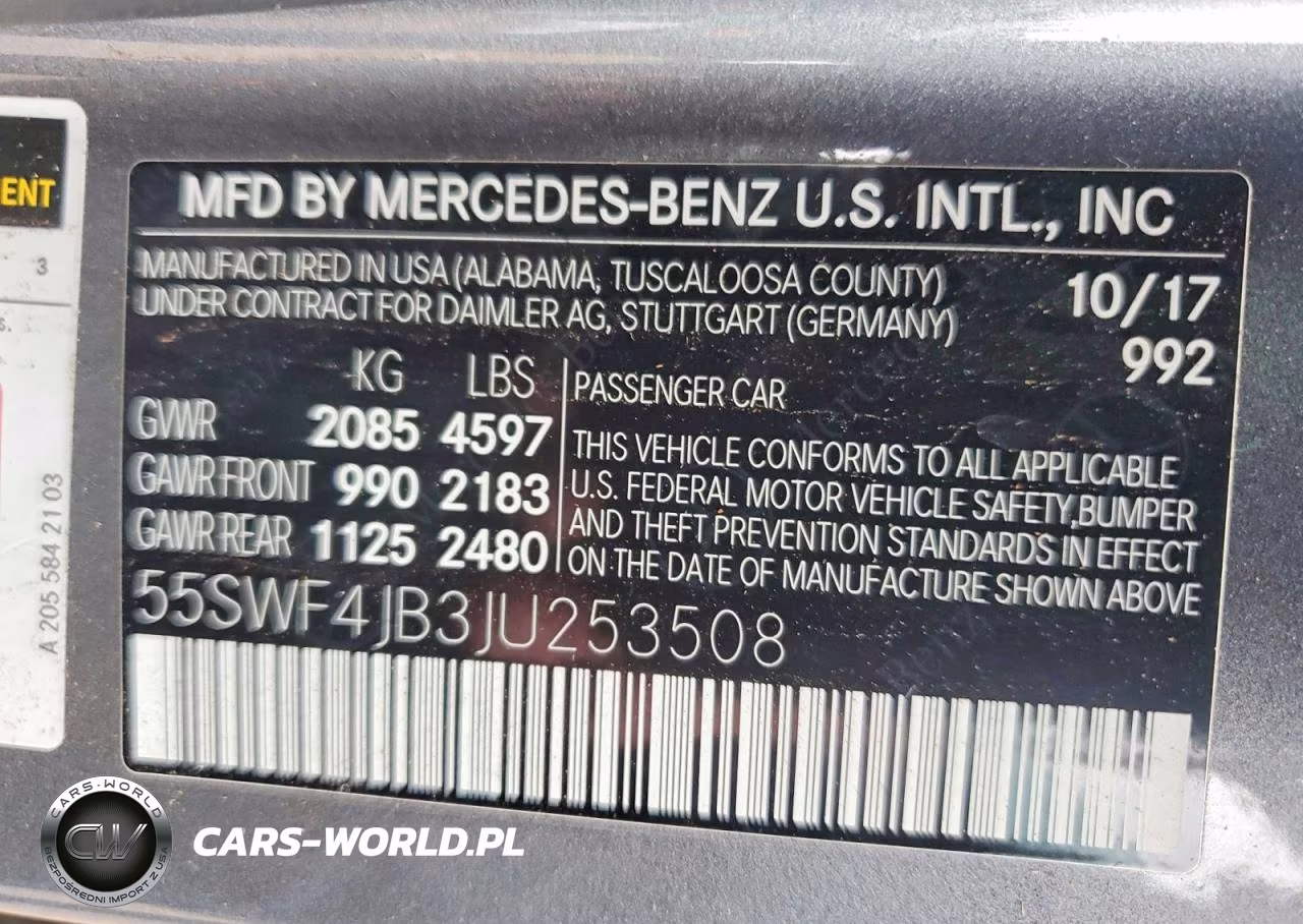 2018 Mercedes-Benz C 300 VIN:55SWF4JB3JU253508 - 13