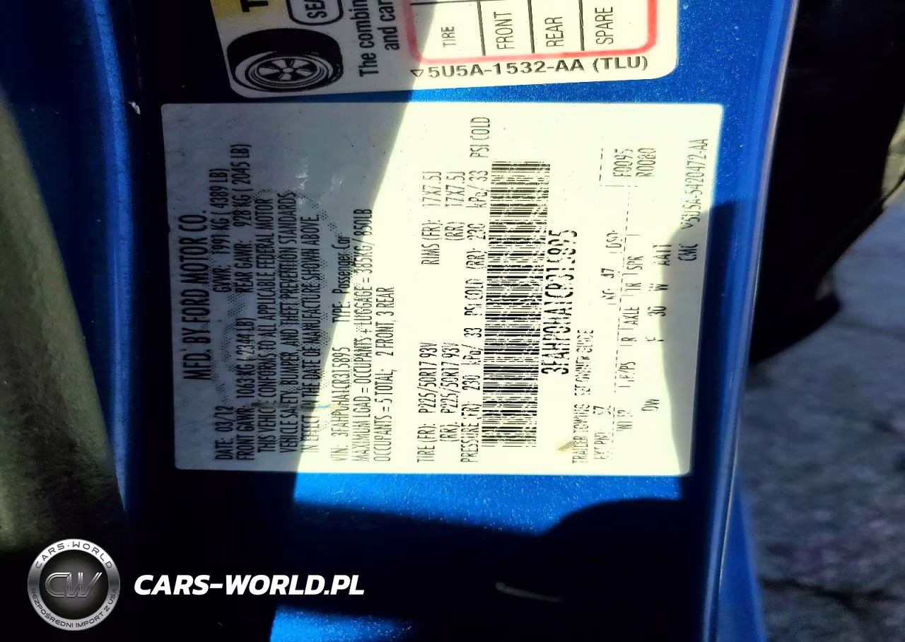 2012 Ford Fusion Se VIN:3FAHP0HA1CR315895 - 12