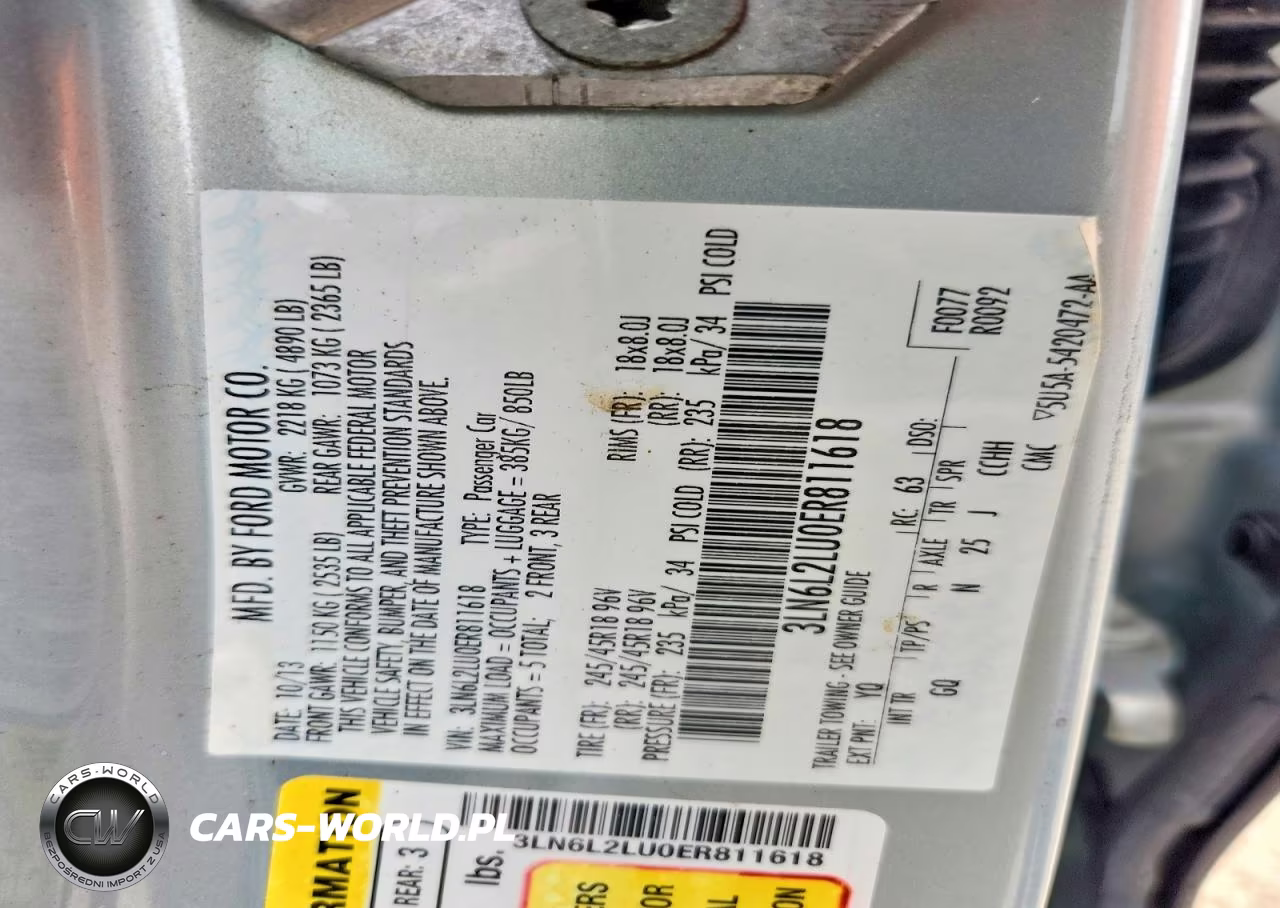 2014 Lincoln Mkz Hybrid VIN:3LN6L2LU0ER811618 - 13