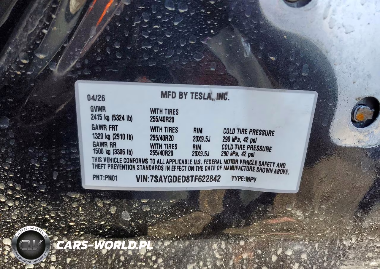 2026 Tesla Model Y VIN:7SAYGDED8TF622842 - 13