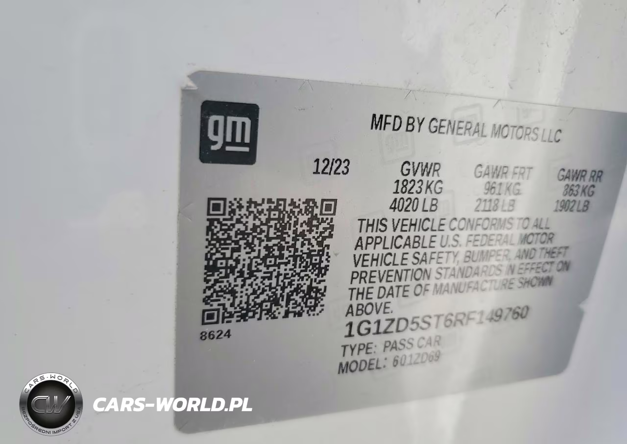 2024 Chevrolet Malibu VIN:1G1ZD5ST6RF149760 - 12