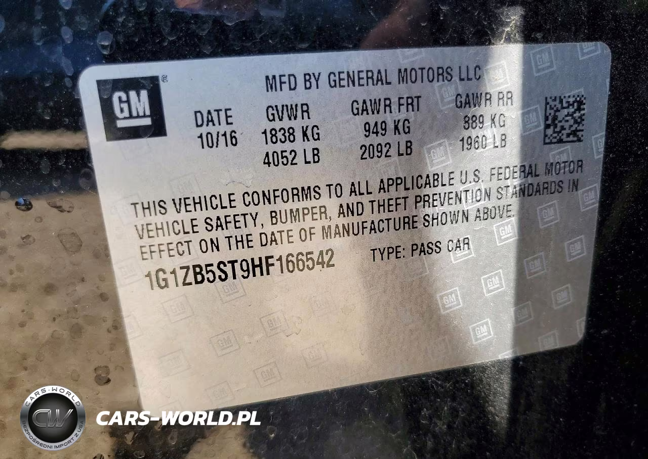 2017 Chevrolet Malibu Ls VIN:1G1ZB5ST9HF166542 - 13